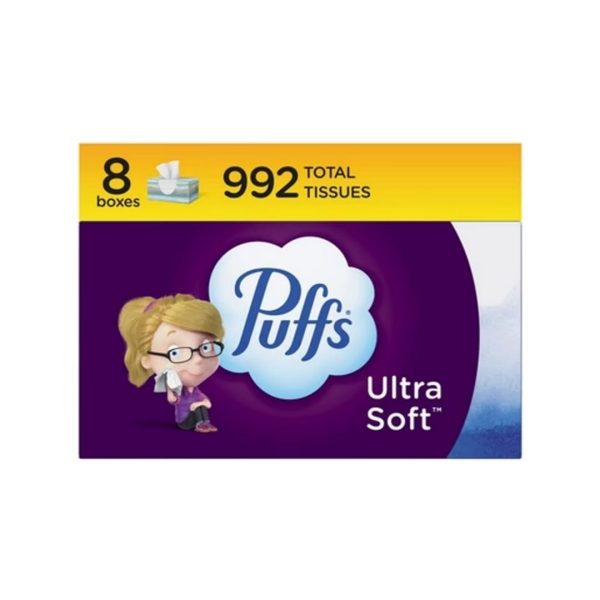 8 Boxes Ultra Soft Facial Tissues + Get a $3.20 Amazon Promotional Credit! For Sale