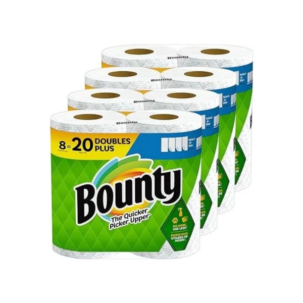 Bounty Paper Towels, 8 Double Plus Rolls = 20 Regular Rolls For Cheap
