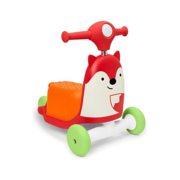 Skip Hop 3-in-1 Baby Activity Push Walker to Toddler Scooter, Zoo Fox Cheap