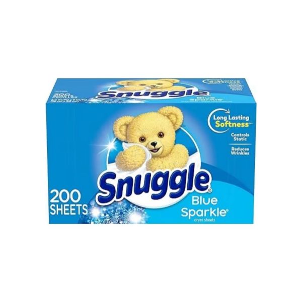 200 Count Snuggle Fabric Softener Dryer Sheets, Blue Sparkle Sale
