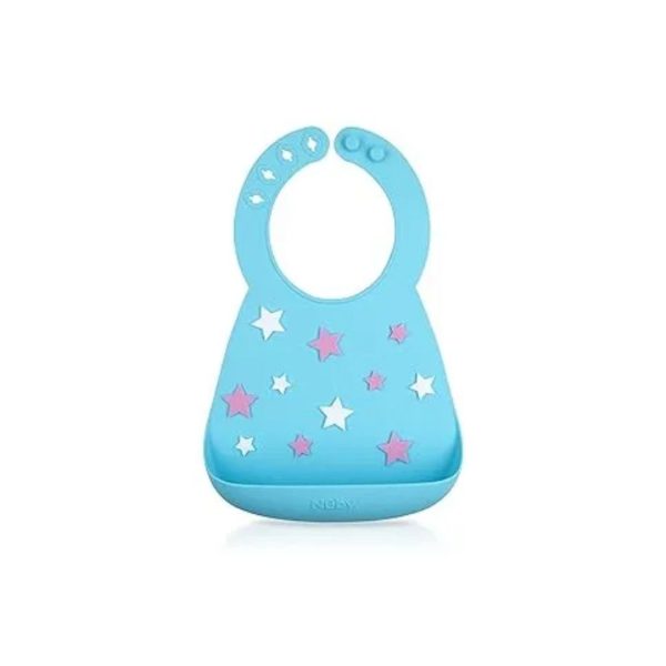 Nuby 3D Soft Silicone Baby Bib with Scoop For Cheap