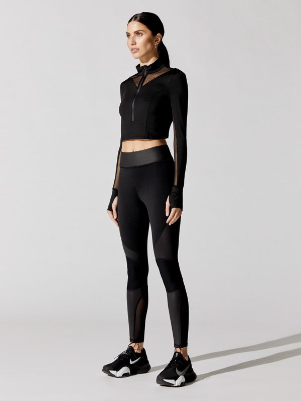 Moonwalk Mesh Long Sleeve - Black on Sale - Image 5