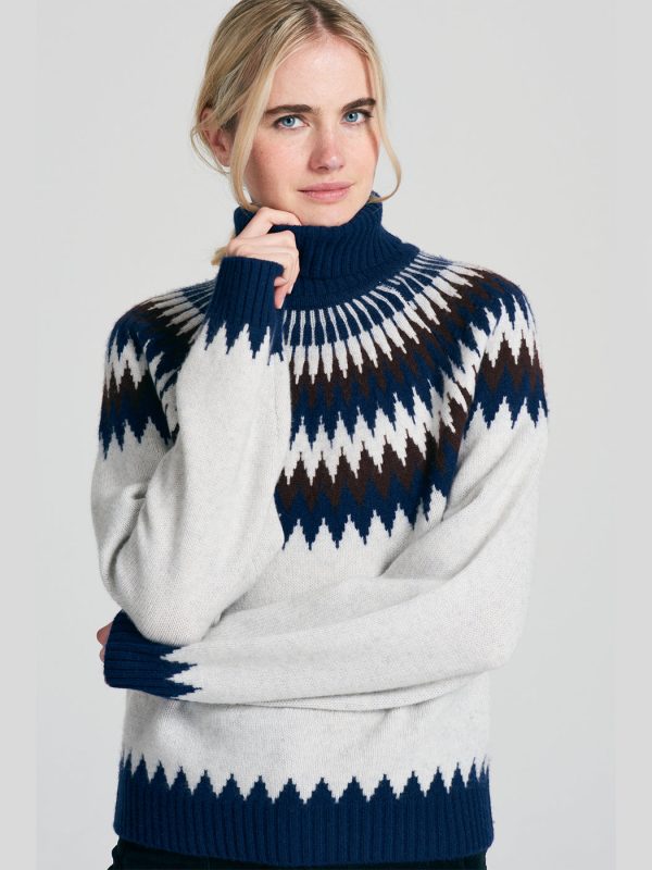 Nordic Yoke Roll Collar - Deep Sea Navy Crystal Hickory Sale - Image 2