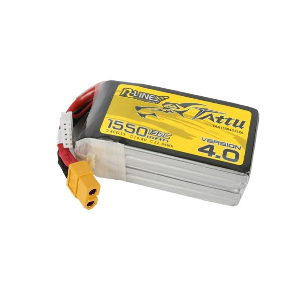 R-Line Version 4.0 4S 1550mAh 130C LiPo Battery with XT60 Connector Online now